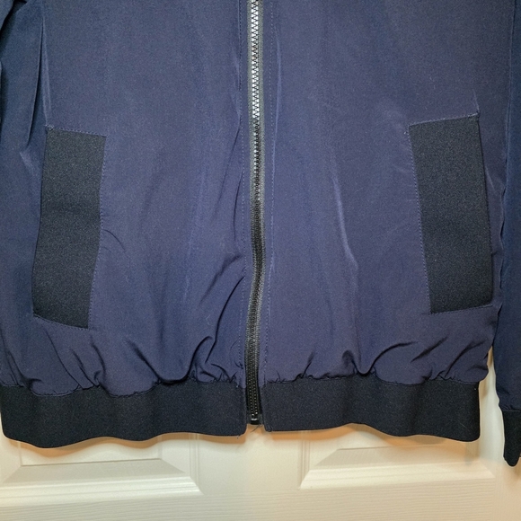 Footjoy FJ Womens Insulated Bomber Jacket Full Zip Golf Navy Blue M - Picture 5 of 12